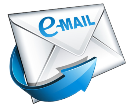 Image of envelope with Email printed to support email service
